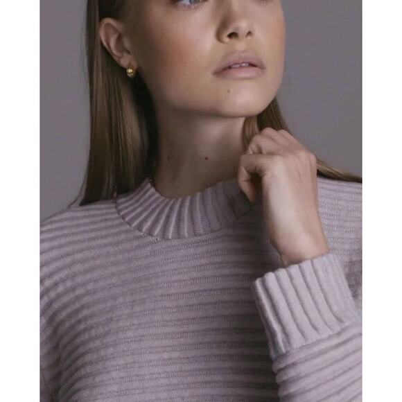 Varley Women’s Beige Talbert Ribbed Sweater Size Small - Picture 2 of 9